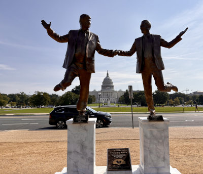 Trump-Epstein Friendship Month Statues